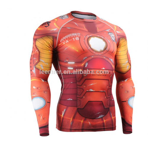 Custom gym training shirts sublimated lycra rush guards